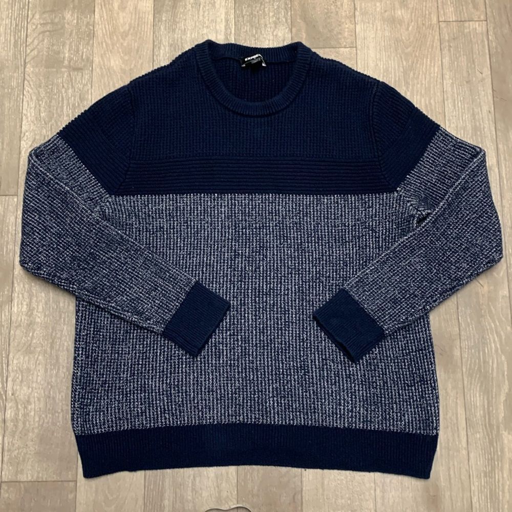 Mens Express Cotton‎ Crewneck Knit Pullover Sweater
